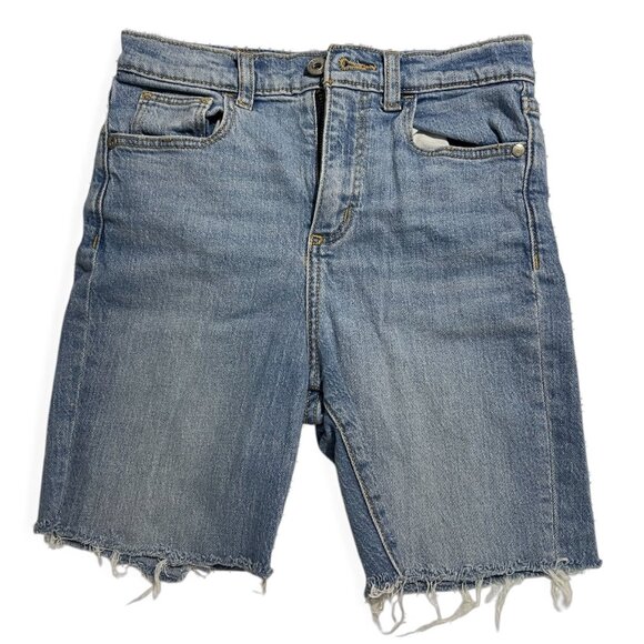 Art Class Girls Denim Shorts Size 10 Light Wash Frayed Hem Casual Summer Wear - Picture 1 of 9